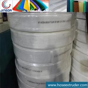 LLDPE EVA Layflat Hose Tube Pipe Production Equipment Online Yarn Fiber Braided Knitted ...