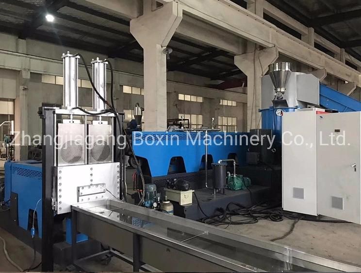 Double Stage Waste Plastic Film Bag Pellet Extruder Making Machine