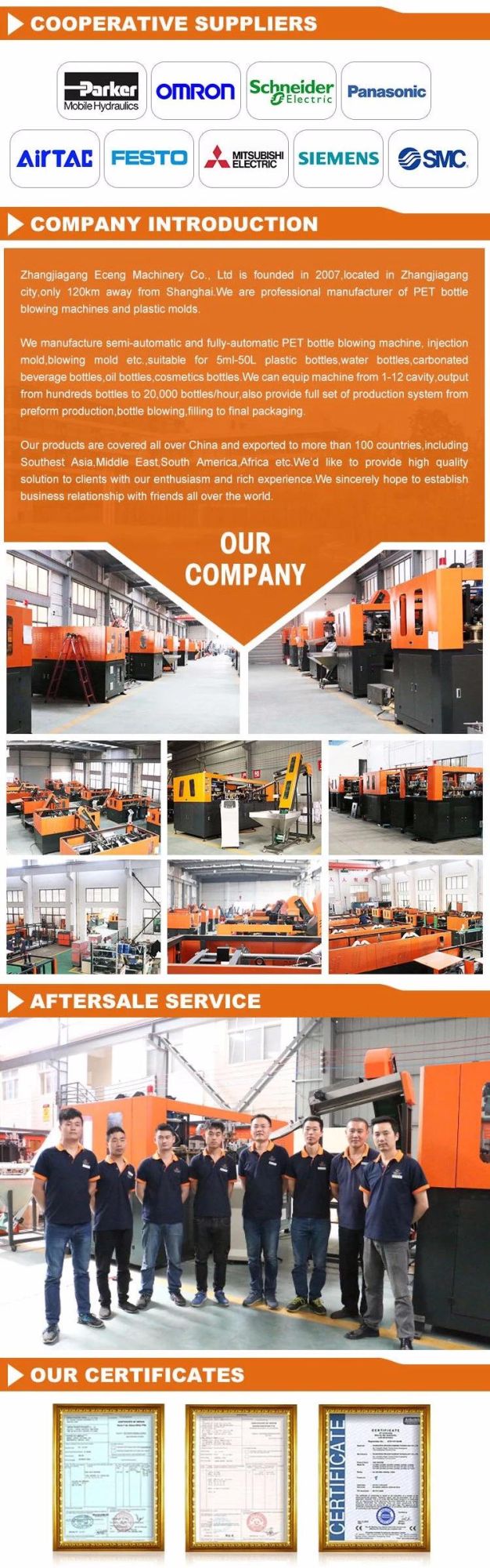 Cheap Q9000 Pet Bottle Blow Molding Machine