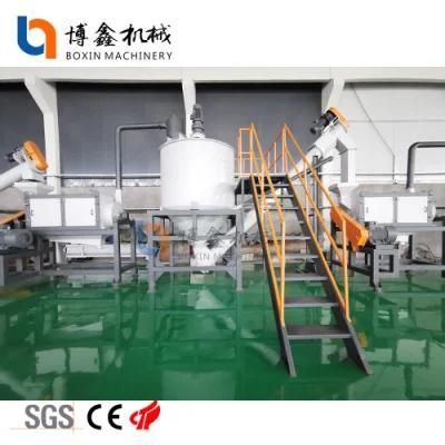 Boxin Pet Bottle Crushing and Recycling Machine Line with Hot Washer