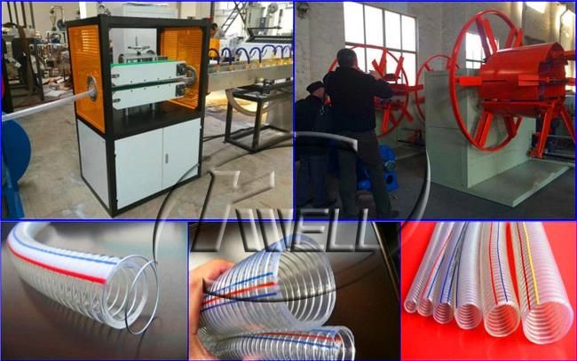 PVC Steel Wire Braided Transparent Hose Pipe Extruder Manufacturing Machine