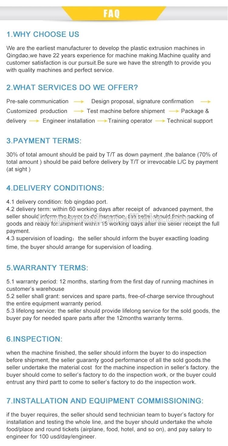 Tongsan 16-500mm Water Supply UPVC PVC Pipe Machine