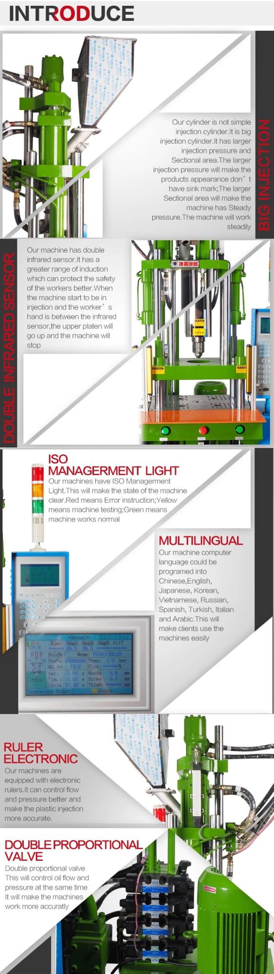 Energy-Saving Low Pressure Hand Operated Injection Molding Machine