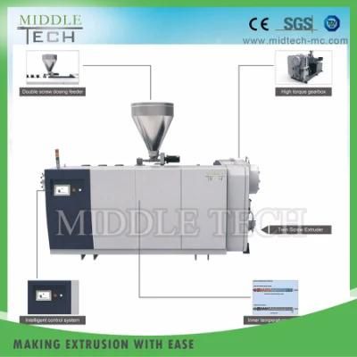 China Wholesale Price Plastic PVC Tube/Pipe Conical Screw Extruder Machine