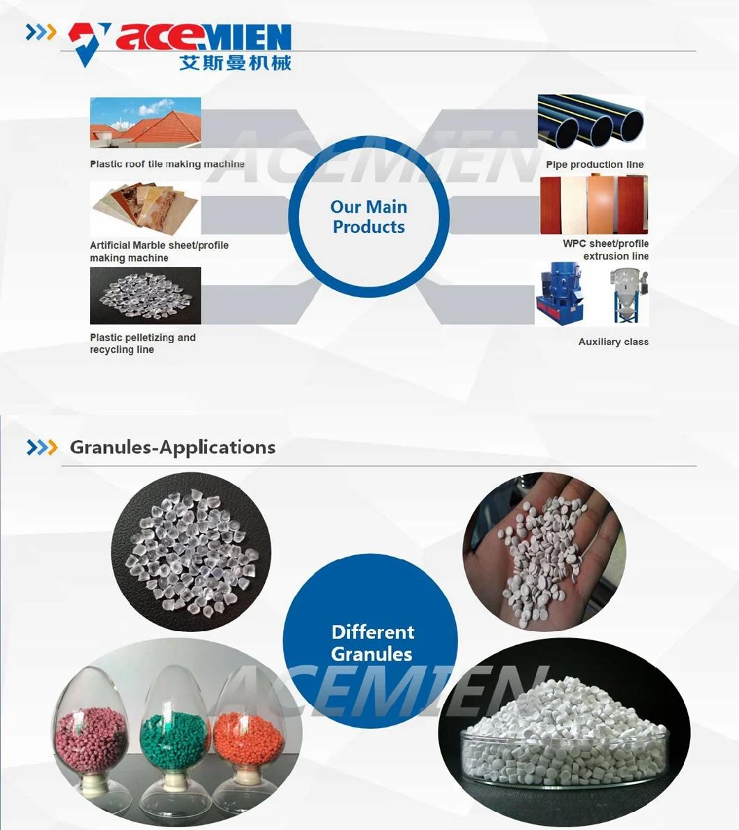 Water Ring Cutting Granulator PE Film PP Woven Bag PP Bag Pelletizing Recycling Line