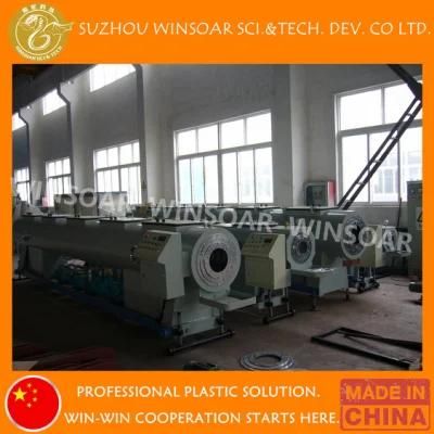 Plastic Twin Double Screw Extruder PVC Sewer Drainage Pipe Production Line