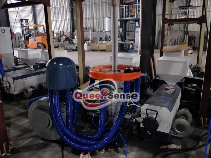 High Speed Plastic HDPE LDPE LLDPE PE ABA 3 Layers Film Blowing Machine