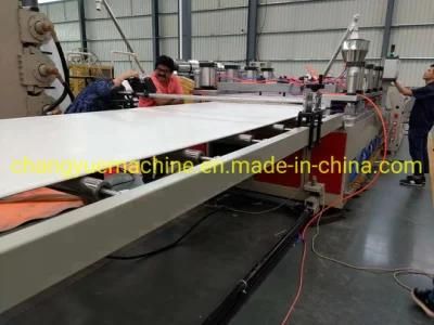 China PVC WPC Foam Board Panel Profile Making Machine Production Line