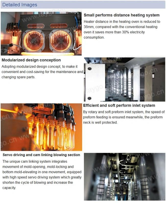 Factory Price of Full-Auto 200ml-2L Preform Stretch Blow Moulding Machine