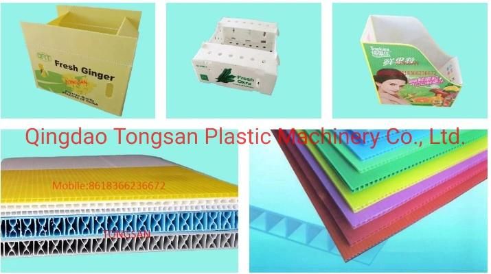 Plastic PP PE Hollow Profile Sheet Extrusion Line