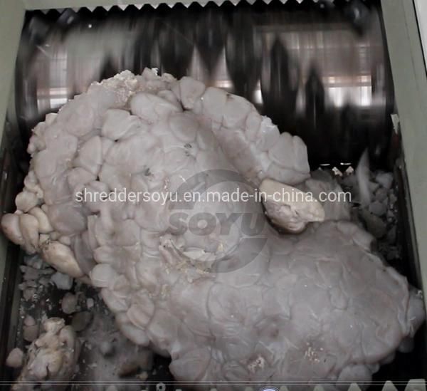 Plastic Recycled Lumps and Pipes Single Shaft Shredder