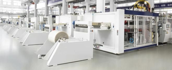 Full Automatic Plastic Cups Thermoforming Machine with High Speed (80t-h)