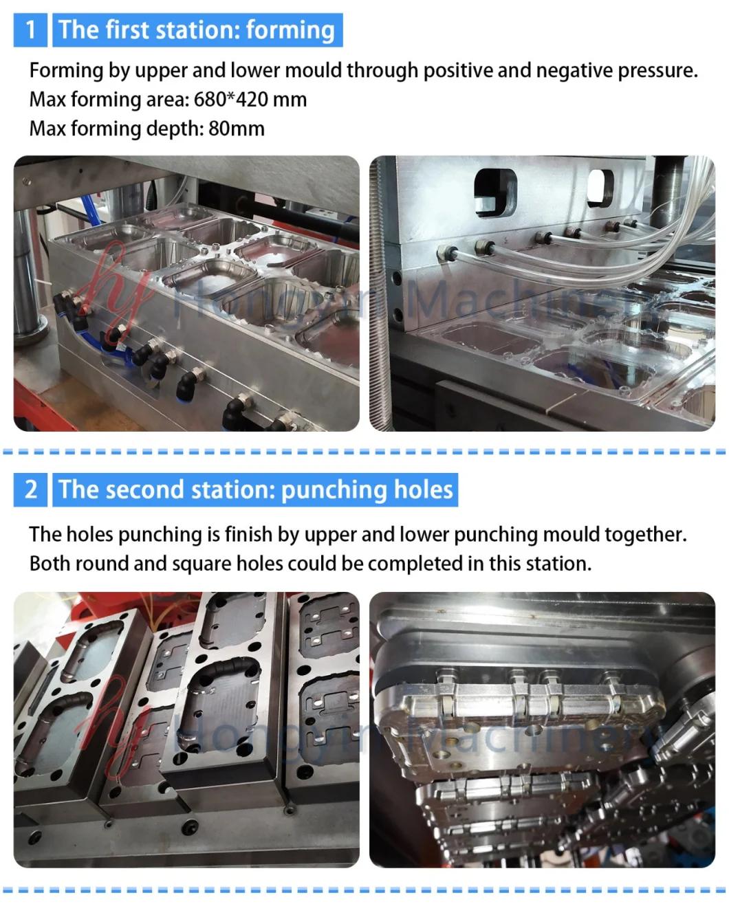 High Quality Full-Auto Disposable Pet Box Making Machine Stacking Automatically