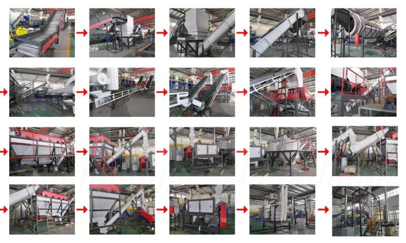 Plastic Recycling Machine Pet Waste Dirty Bottle Grinding Washing Line