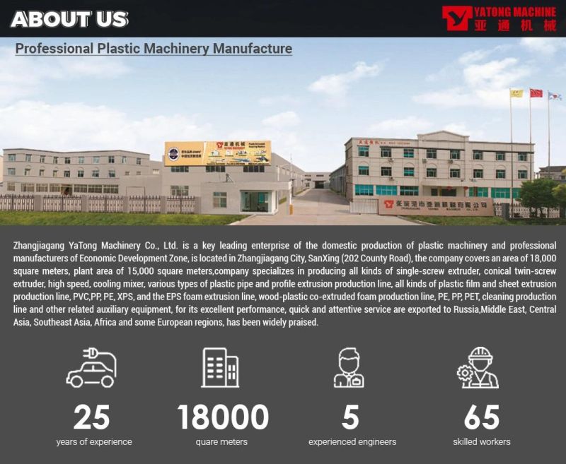 Yato Plastic Pipe Production Line with CE ISO9001: 2008