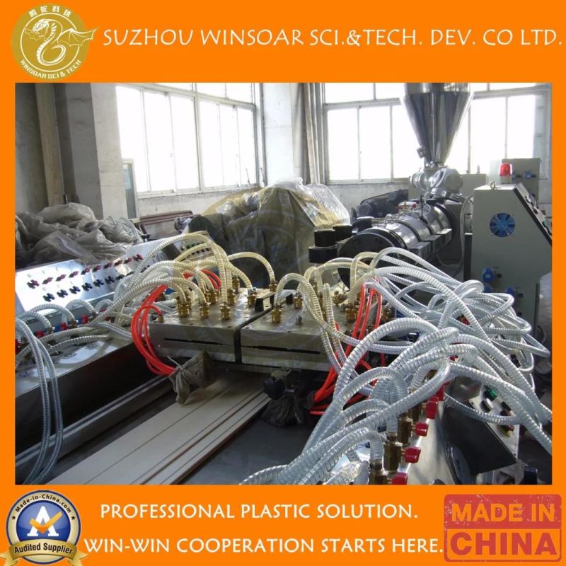 Plastic PVC Imitation Marble Corner Profile Extrusion Production Line