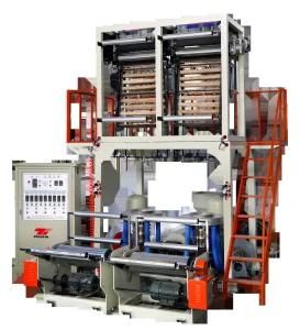 &#160; Sj-60 Sigle Screw Twin Die Head&#160; Automatic HDPE/LDPE/LLDPE Two Roll&#160; Film ...