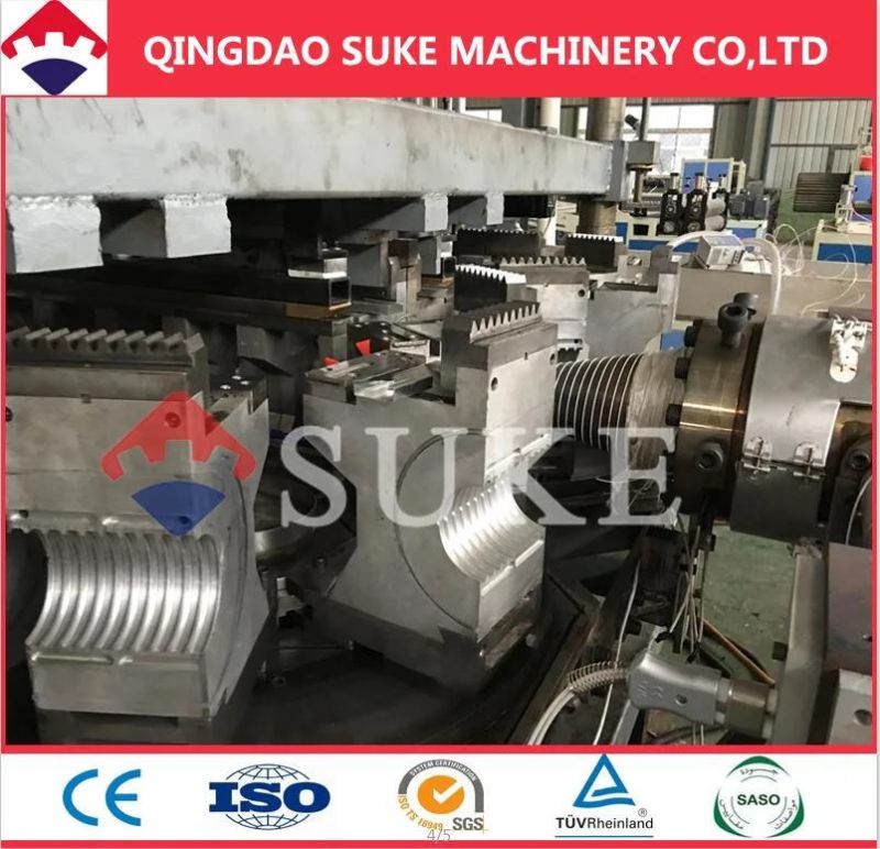 PE/PVC Single/Double Wall Corrugated Pipe Production Extrusion Machine Line