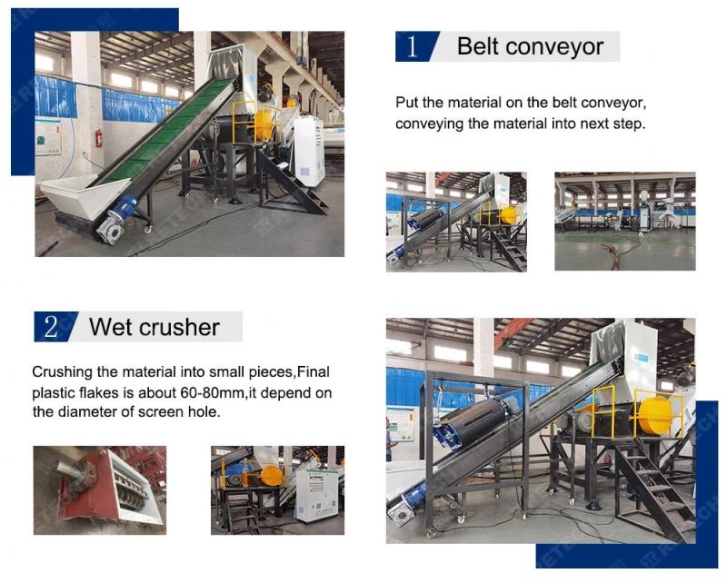 Customized Waste PP PE Plastic Washing Recycling Machine
