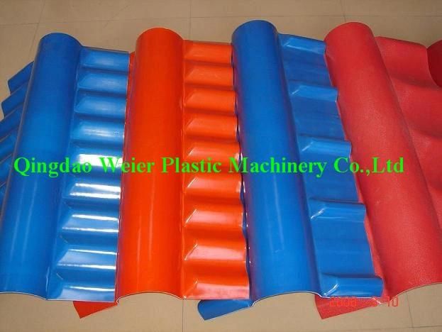 PVC/PC Glazed Wave Plate Extrusion Machine