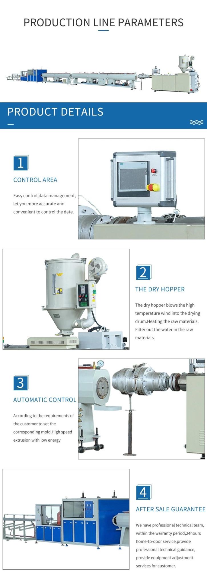 PPR PP HDPE PE Plastic Pipe Extrusion Machine/Making Plastic Machine