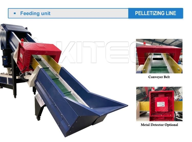 PS Plastic PE Films Recycled PP Scraps Extrusion Melting Single Double Screw Die Head Plastic Pelletizing Extrusion Extruder Machine