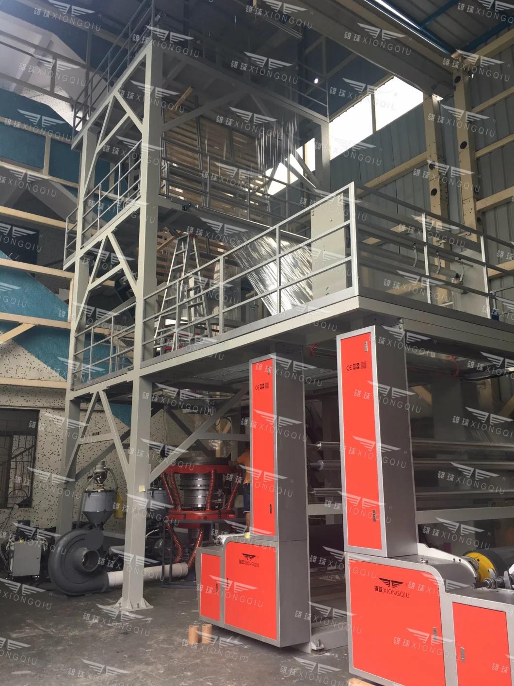 2200mm PE ABC 3 Layers Co-Extrusion Film Blowing Machine with Back to Back Automatic Winder and Rotary Die Head