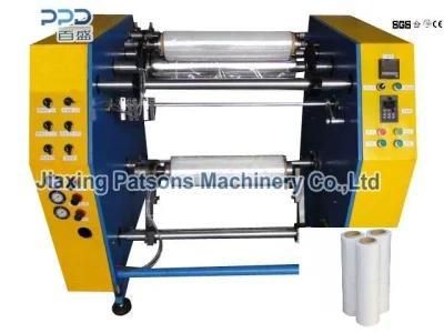 China Profession Manufacture Semi Automatic Stretch Film Rewinding Machinery