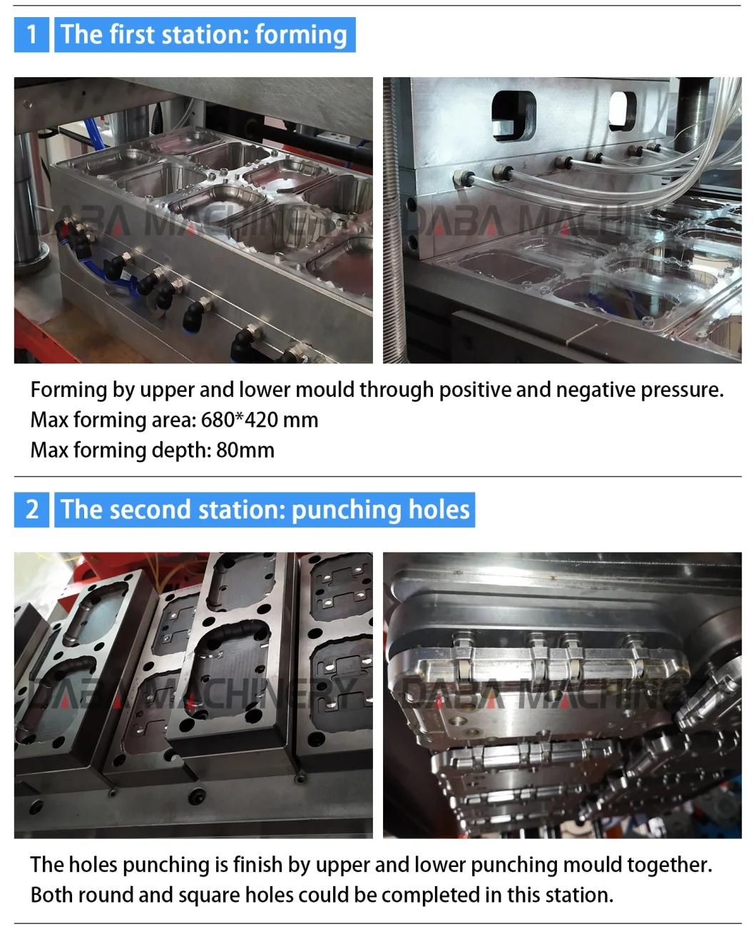Wenzhou Plastic Thermoforming Machine Automatic Thermoforming Pet Tray Machine