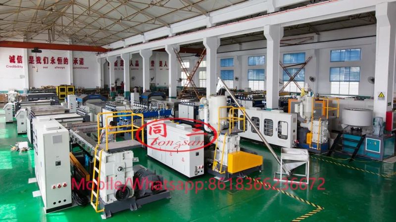 Plastic PP PE Hollow Profile Sheet Extrusion Line