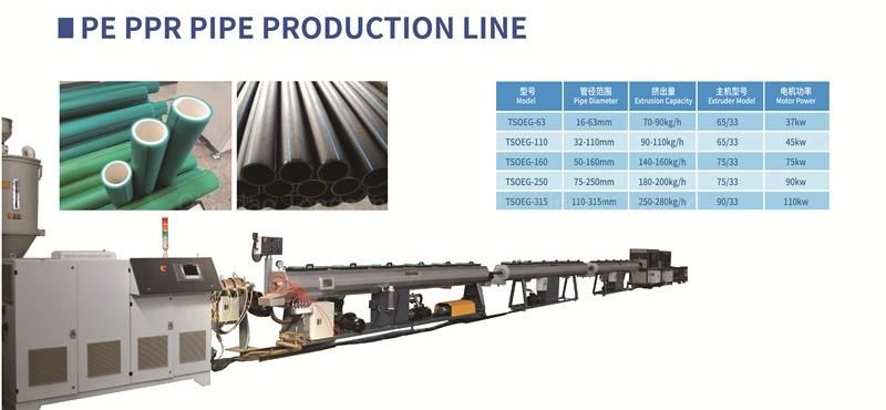 PE PPR Plastic Pipe Making Machine