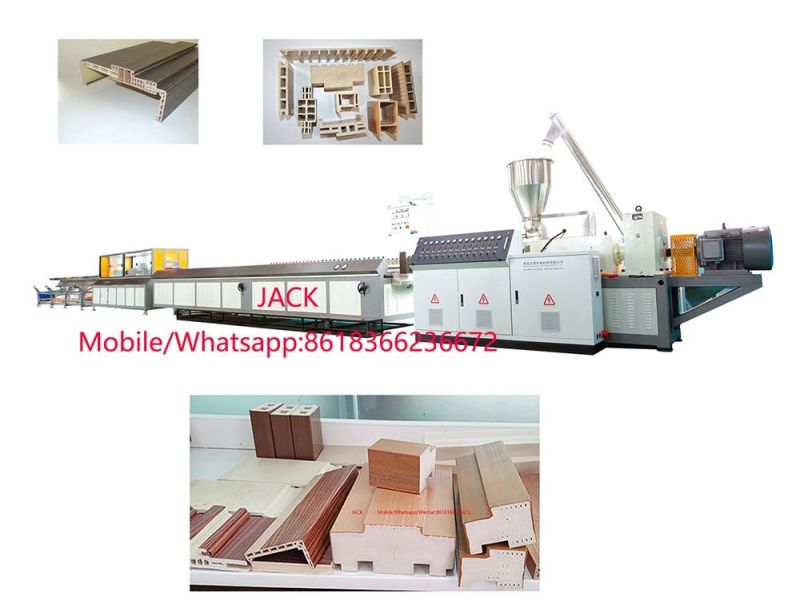 Solid and Hollow Type WPC (PVC Wood) Door Frame Machine