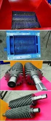 Hot Selling New Plastic Recycling Film Double Shaft Shredder Machine/Plastic Lumps Glass ...