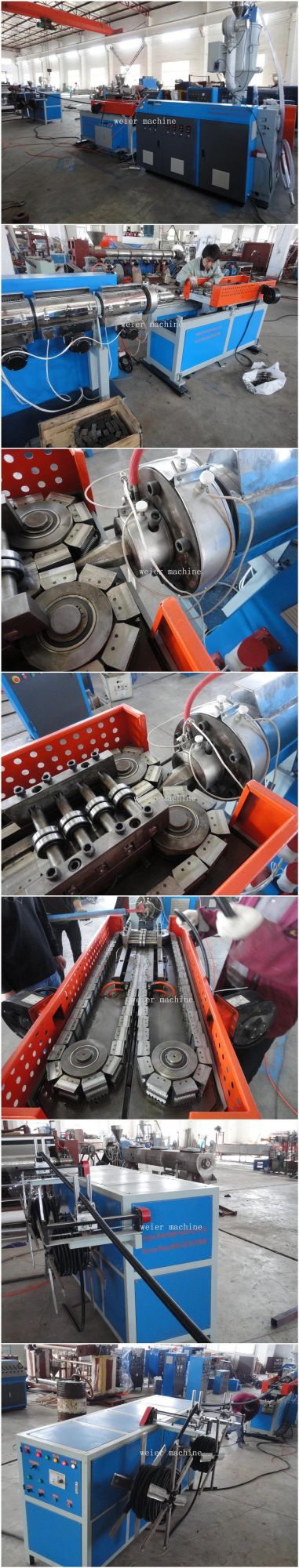 Single Screw Extruder for Corrugation Tubes Flexible Plastic Corrugated Pipe Making Machine