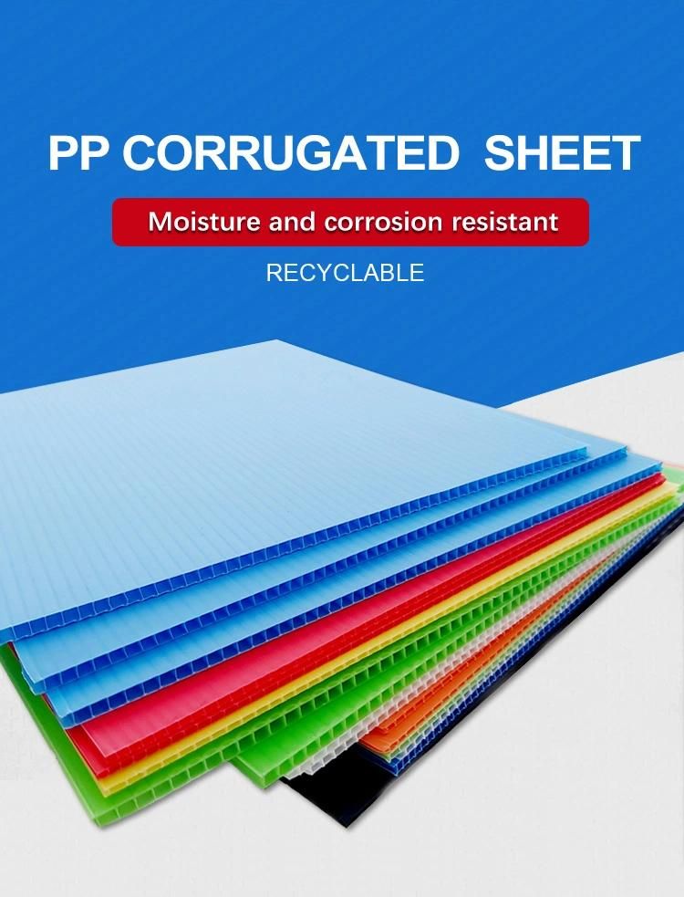 4mm PP Coroplast Plastic Sheet for Floor Protector