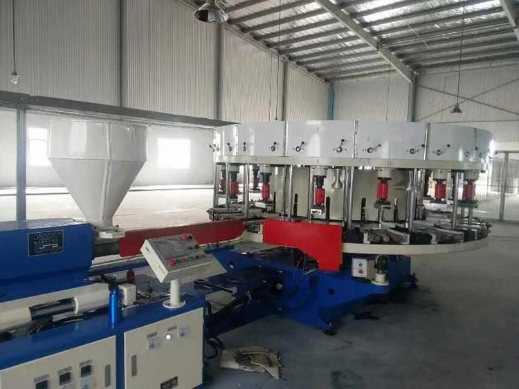 Rotary Full Automatic PVC Shoe Sole Injection Molding Machine