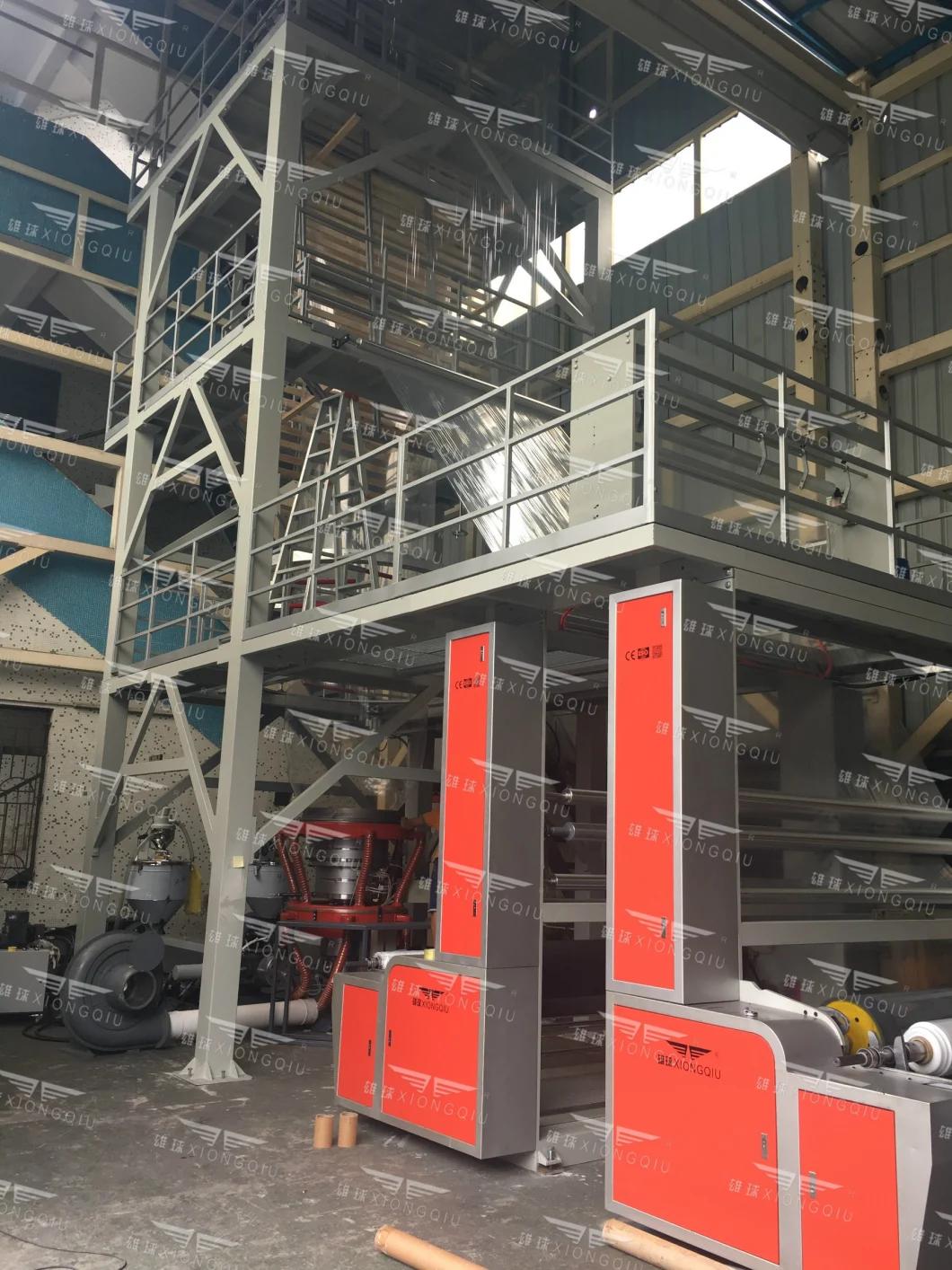2200mm PE ABC 3 Layers Co-Extrusion Film Blowing Machine with Back to Back Automatic Winder and Rotary Die Head