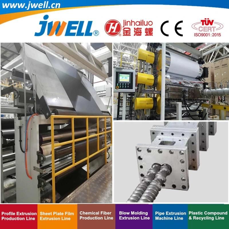 Jwell-PVC|Tpo|Poe Plastic Leather Sheet Recycling Agricultural Making Extruder Machine for Automobile Application Series (5)