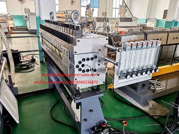 Plastic PP PE Hollow Profile Sheet Extrusion Line