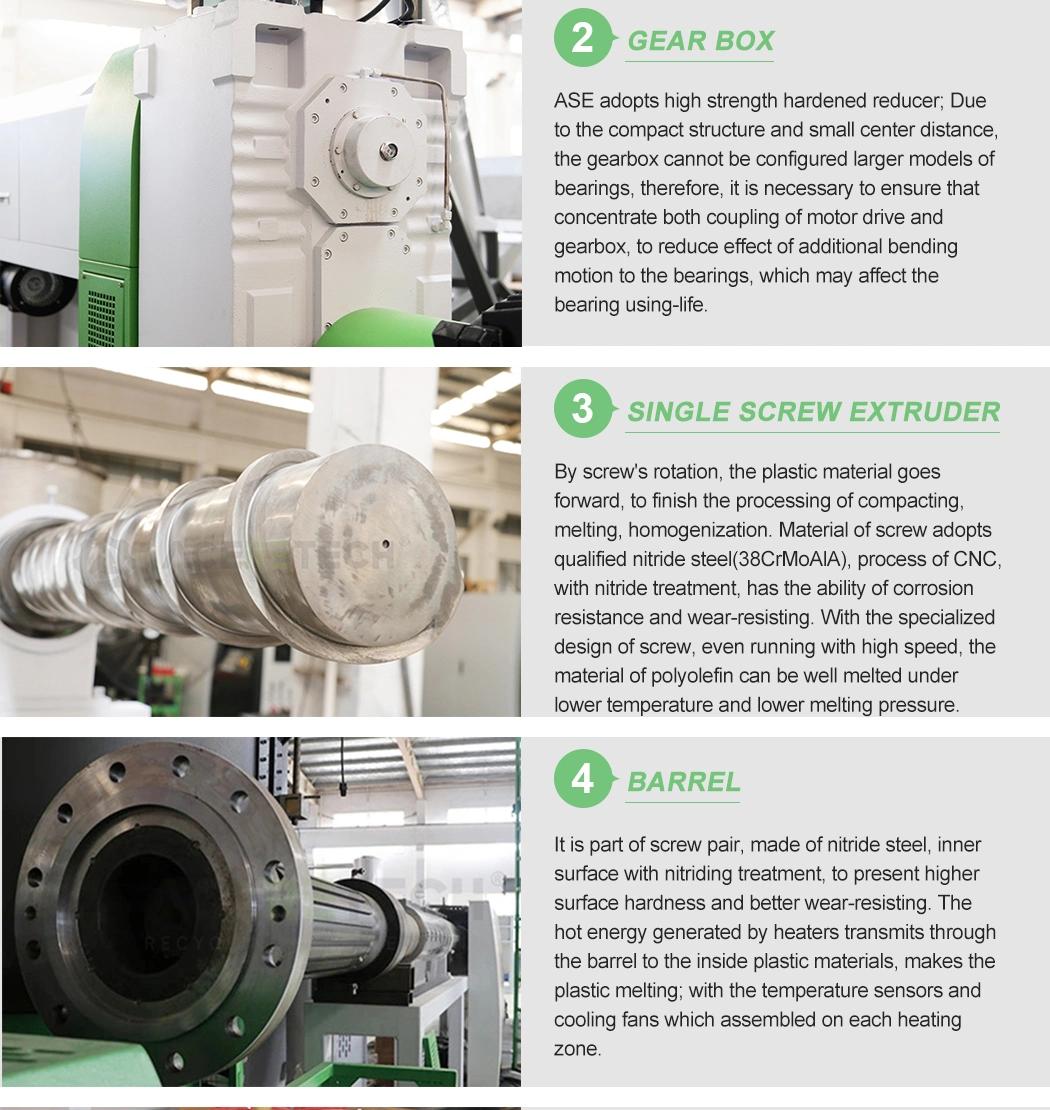 Plastic Granule Raw Material Machine for HDPE Bucket Flakes