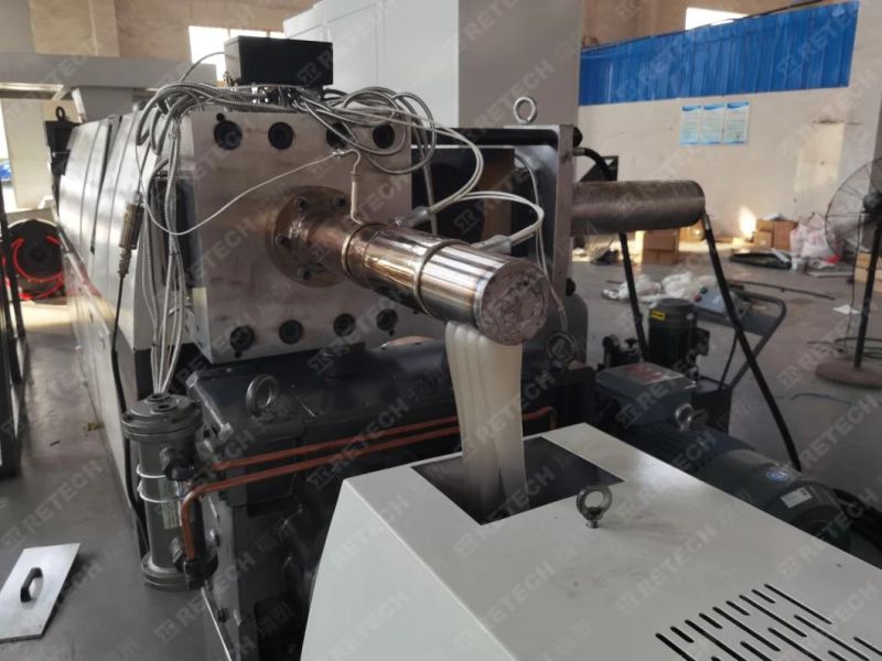 PP PE Flakes Side Force Feeding Single Stage Pelletizing Granulator with Degassing Vent