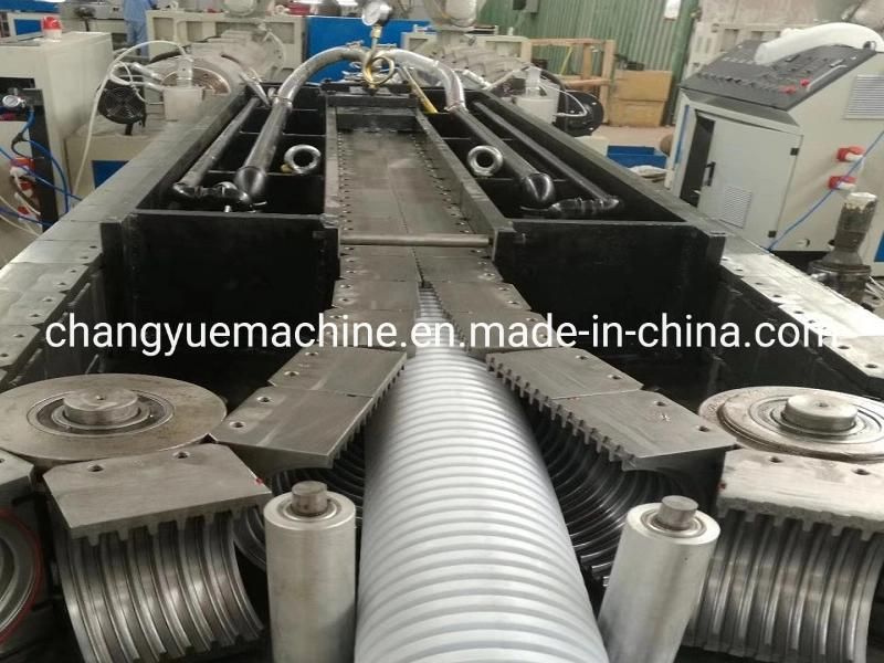 Good Price PVC Plastic Single Wall Corrugated Pipe Extruder Machine