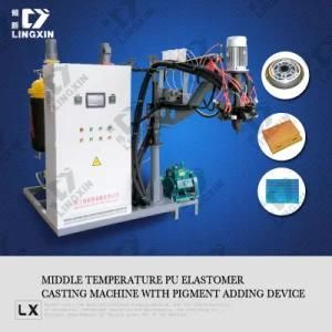 Middle Temperature PU Elastomer Casting Machine with Pigment Adding Device