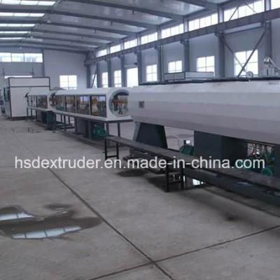 HDPE Plastic Pipe Machinery for Making Water Gas Supplying Pipe Extrusion Line