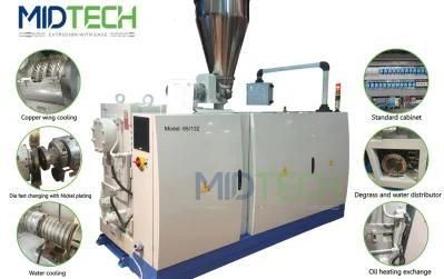 Conical Sjz 65/132 (110-250) Plastic PVC/UPVC Waste Pressure Pipe/Tube	Machine Extruder ...
