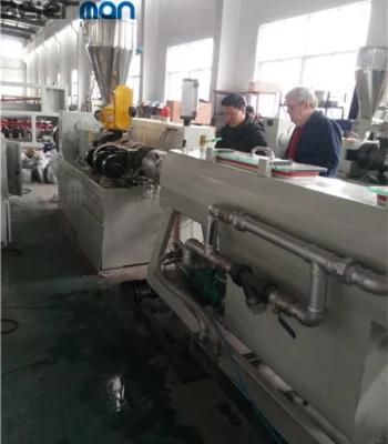 Double Screw Extruder Sjsz51/105 for Plastic PVC CPVC UPVC WPC Pipe Profile Granule ...