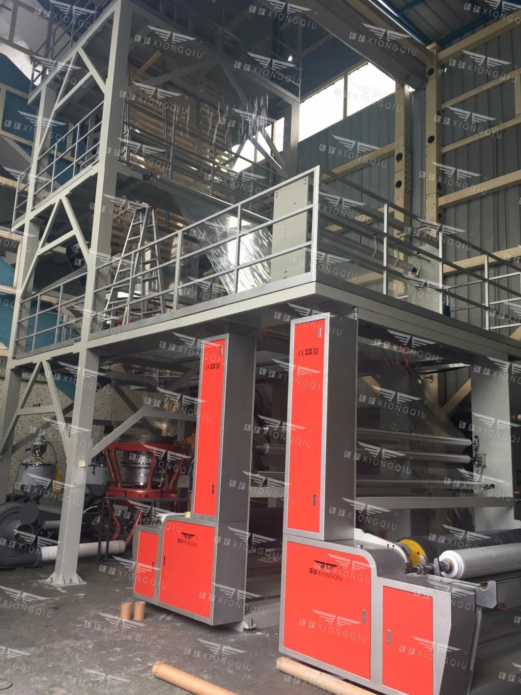 2200mm PE ABC 3 Layers Co-Extrusion Film Blowing Machine with Back to Back Automatic Winder and Rotary Die Head