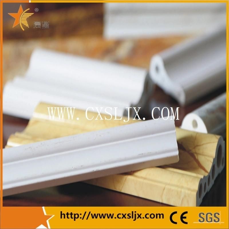 S022 Plastic Stone PVC Artificial Marble Border Profile Production Line