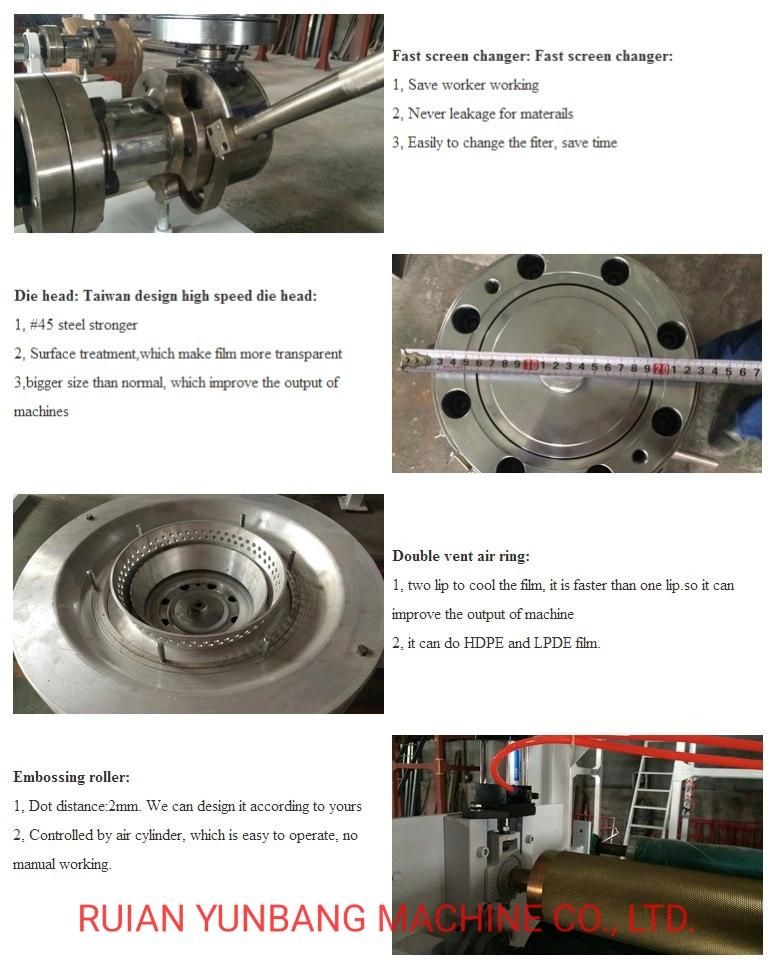 Miniplastic HDPE PE Extruder Film Blowing Machine