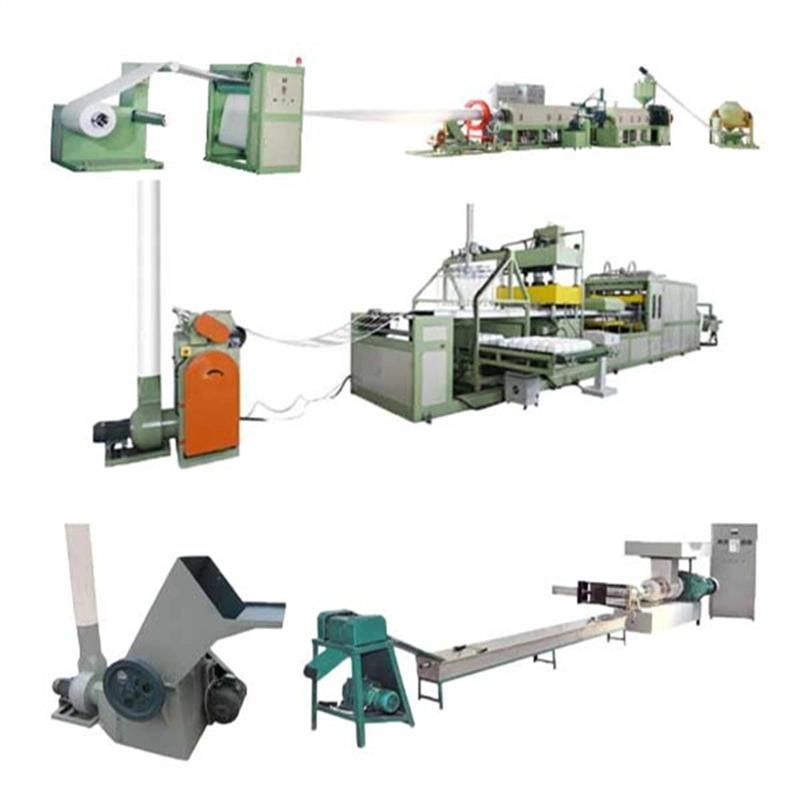 Disposable PS Foam Sheet Boxes Recycling Granulator Machine